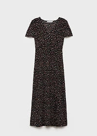 Printed midi-dress