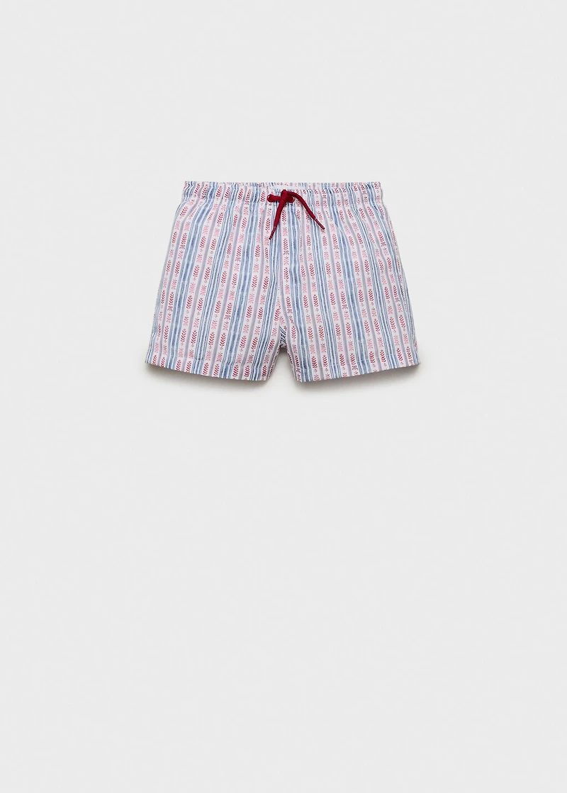 Printed swimming trunks