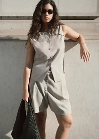 Striped suit bermuda shorts