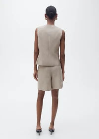 Striped suit bermuda shorts