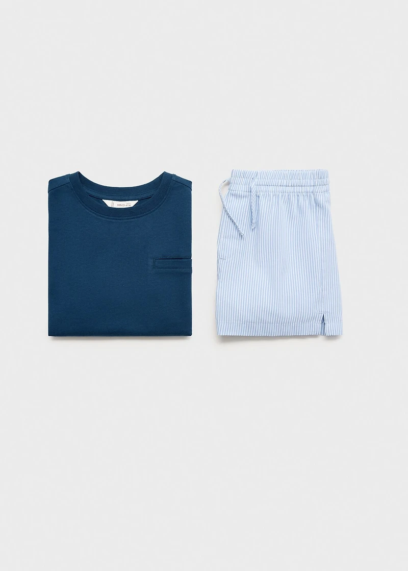 Striped short pyjamas