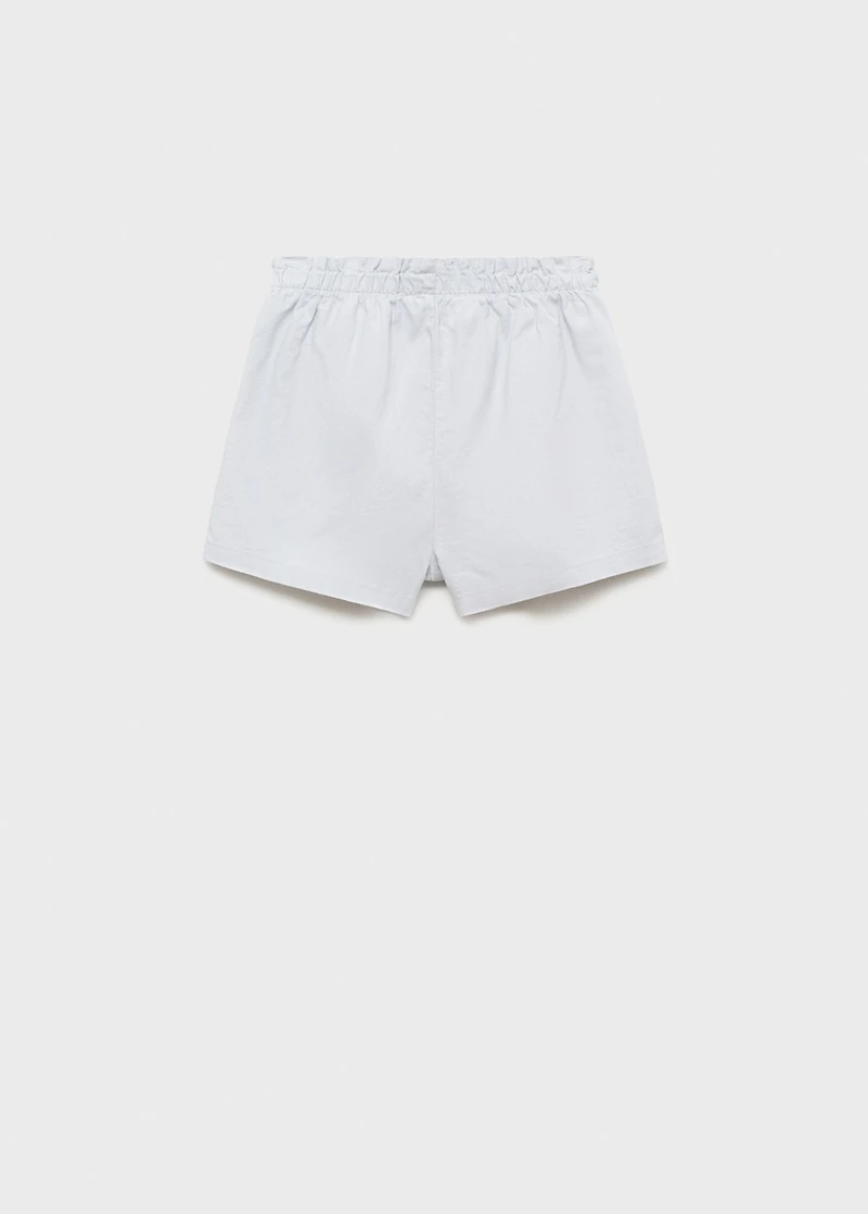 Linen shorts with belt