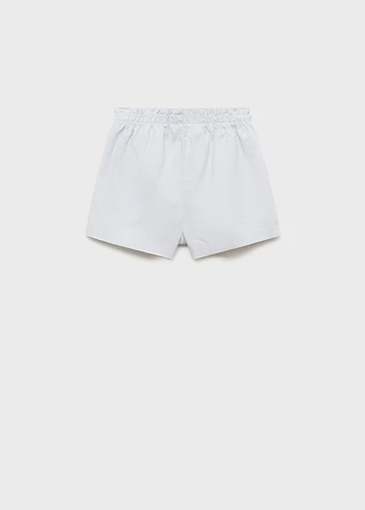 Linen shorts with belt