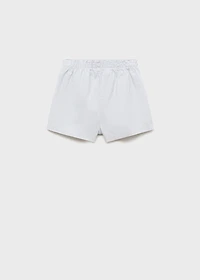 Linen shorts with belt