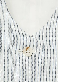 Linen-blend suit vest