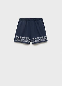 Shorts with embroidered detail