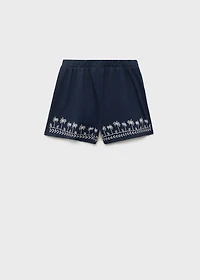Shorts with embroidered detail