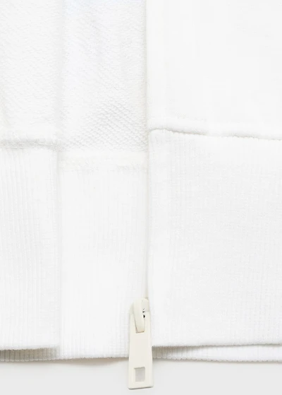 Hooded sweatshirt with printed message