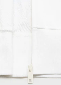 Hooded sweatshirt with printed message