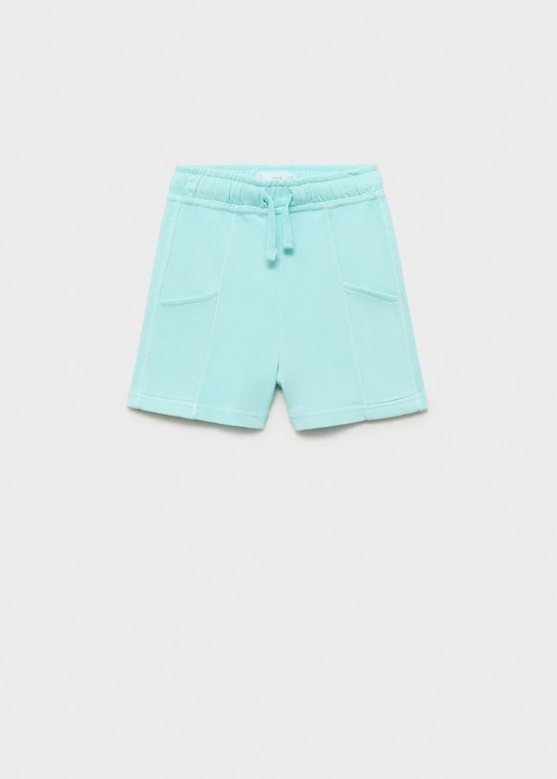 Cotton shorts with elastic waist