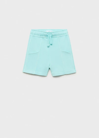 Cotton shorts with elastic waist
