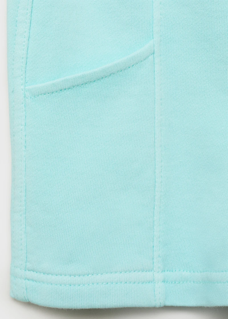 Cotton shorts with elastic waist