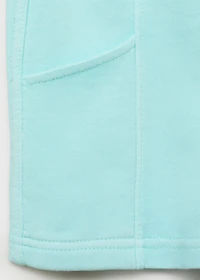 Cotton shorts with elastic waist