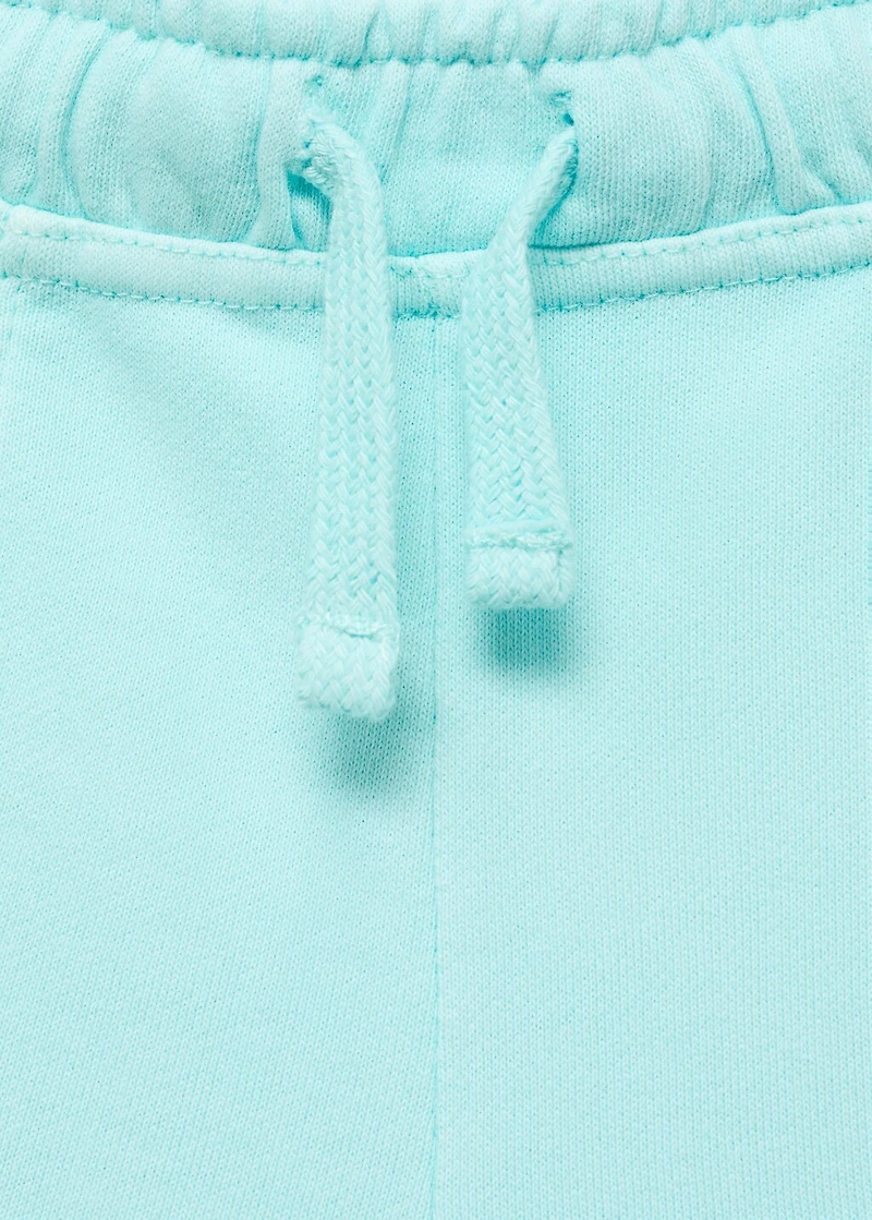 Cotton shorts with elastic waist