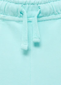 Cotton shorts with elastic waist