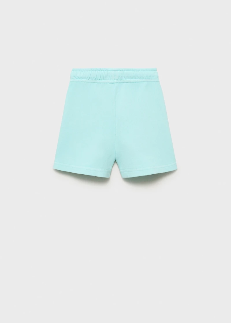 Cotton shorts with elastic waist