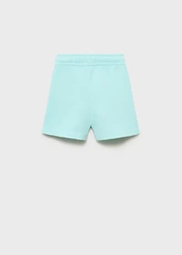Cotton shorts with elastic waist