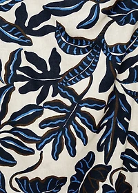 Linen skirt with knot detail