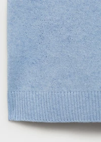 Knitted polo-neck sweater