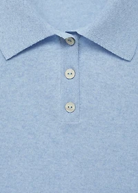 Knitted polo-neck sweater