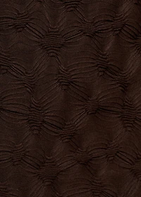 Fitted top with gathered shoulder