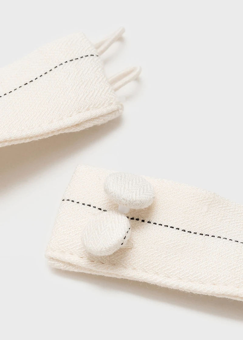 Striped halter-neck top