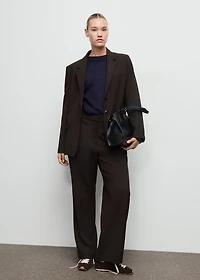 Knitted sweater with jewel buttons