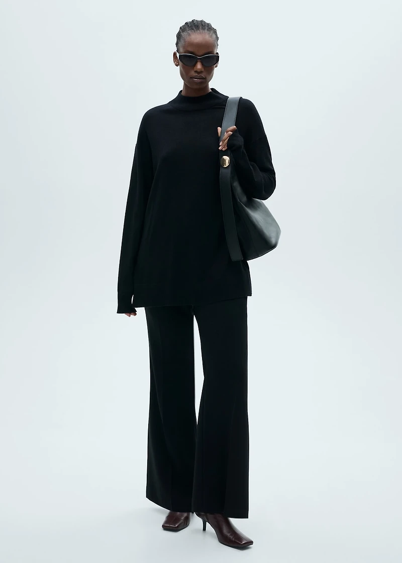 Perkins neck knitted sweater