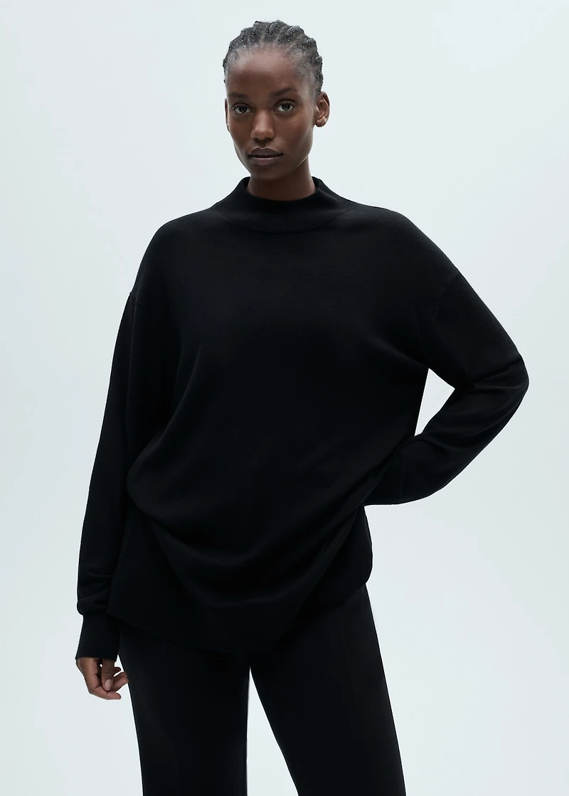 Perkins neck knitted sweater