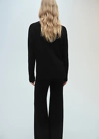 Perkins neck knitted sweater