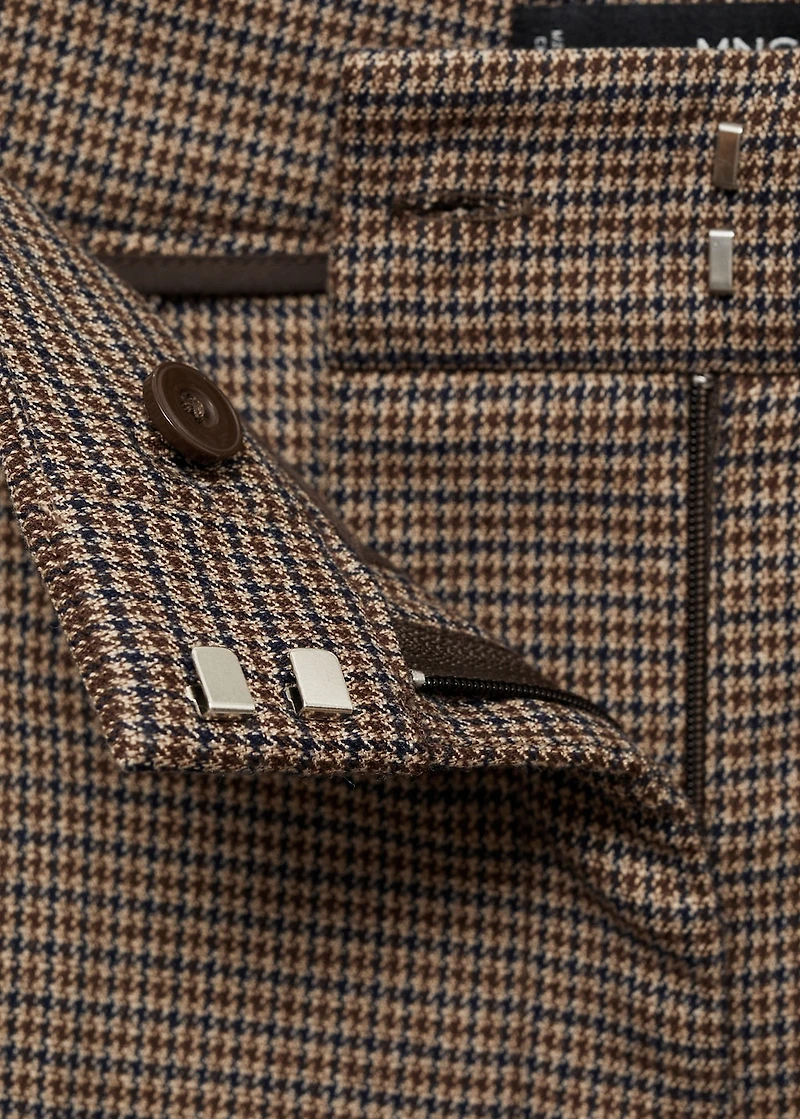 Mid-rise wide leg pants