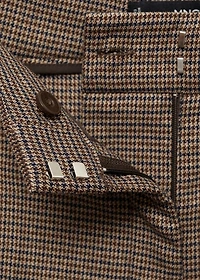 Mid-rise wide leg pants