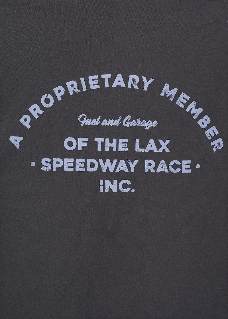 Printed cotton-blend t-shirt