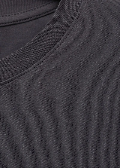 Printed cotton-blend t-shirt