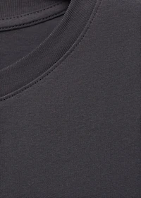 Printed cotton-blend t-shirt