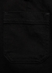 Flared cropped jeans with pockets