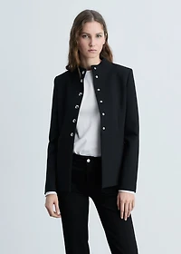 Flared cropped jeans with pockets