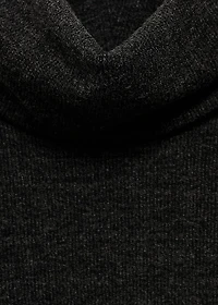 Draped roll neck dress