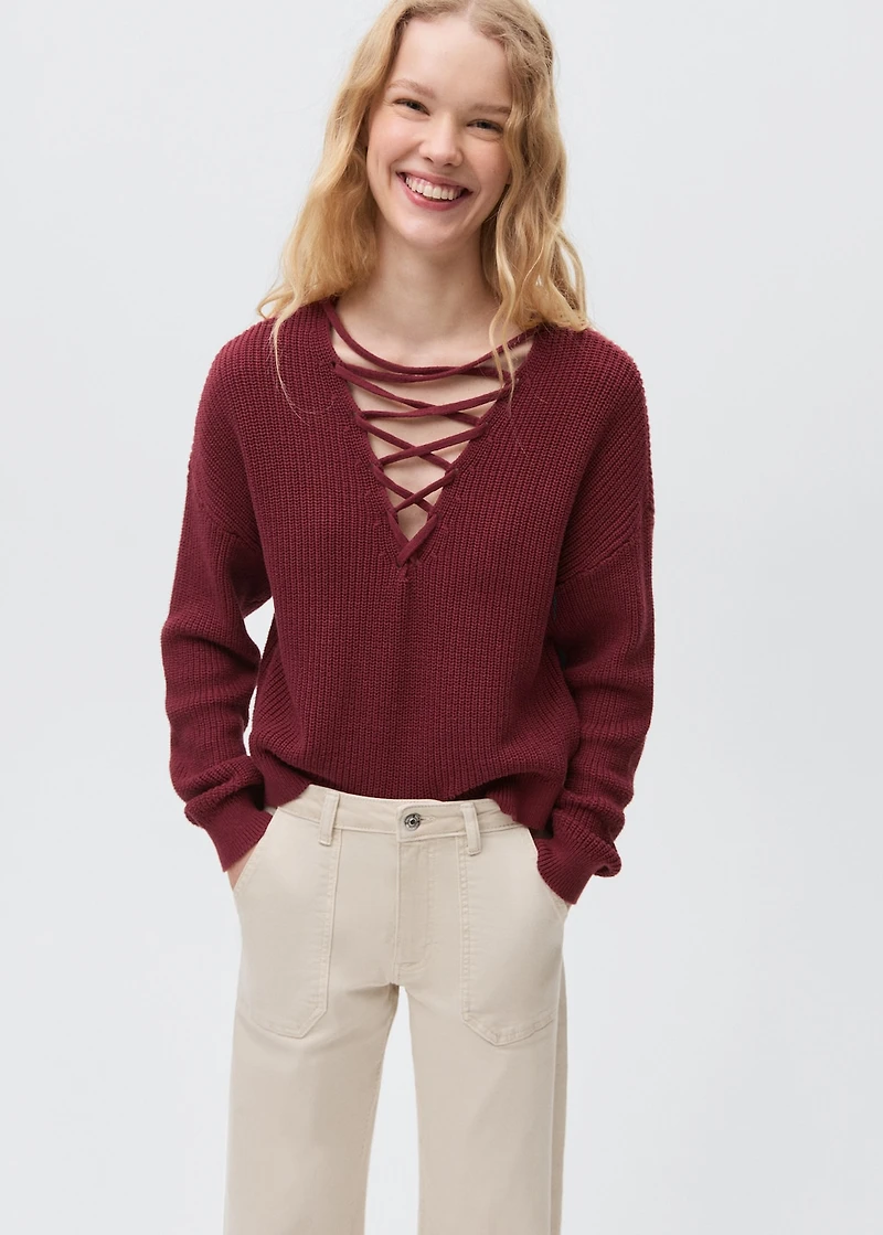 Culotte jeans with pockets