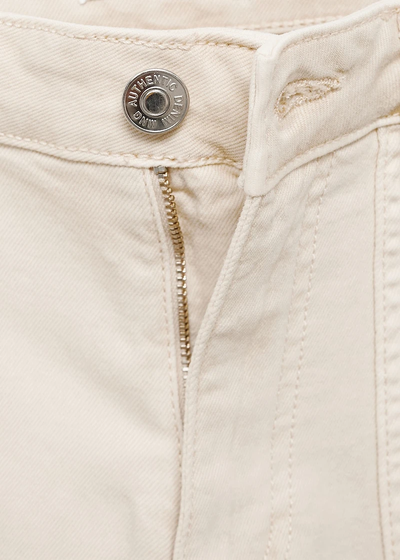 Culotte jeans with pockets