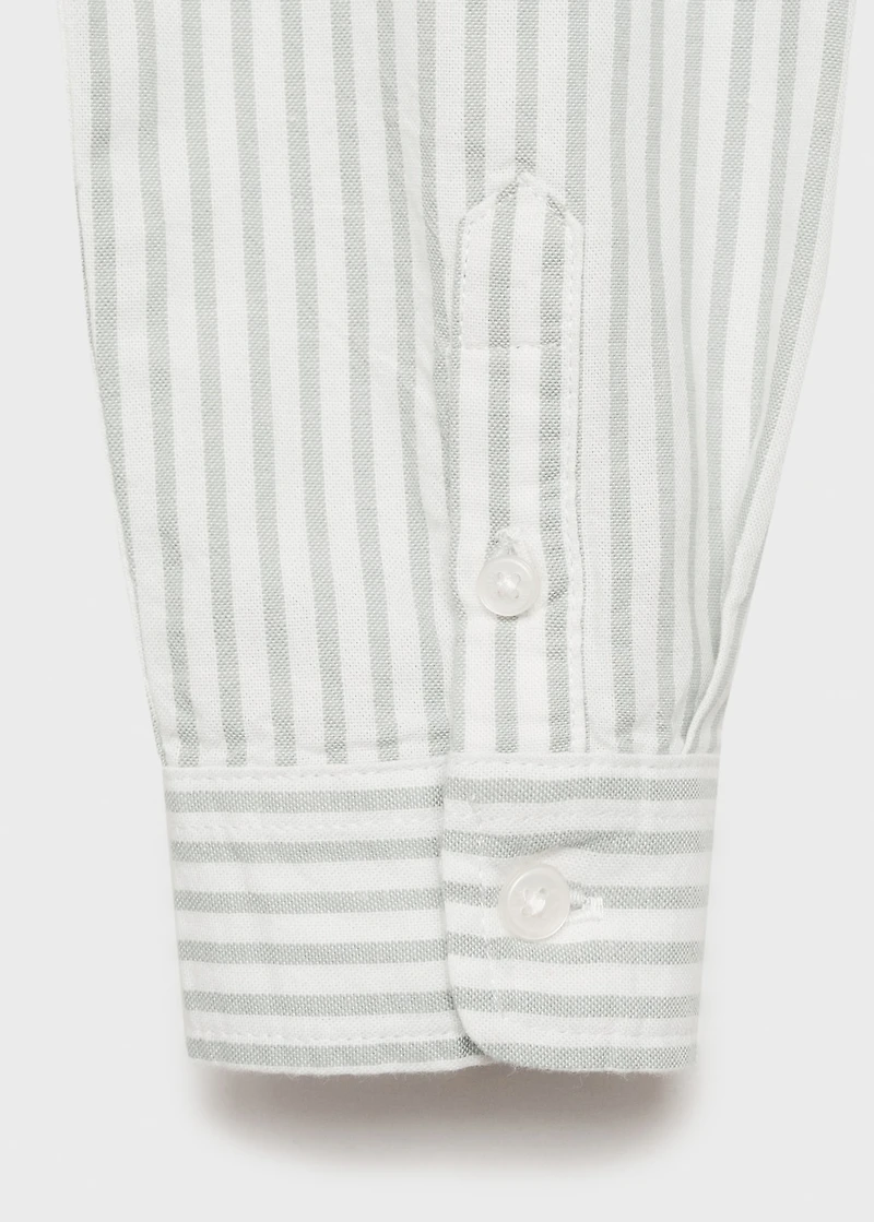 100% cotton Oxford striped shirt