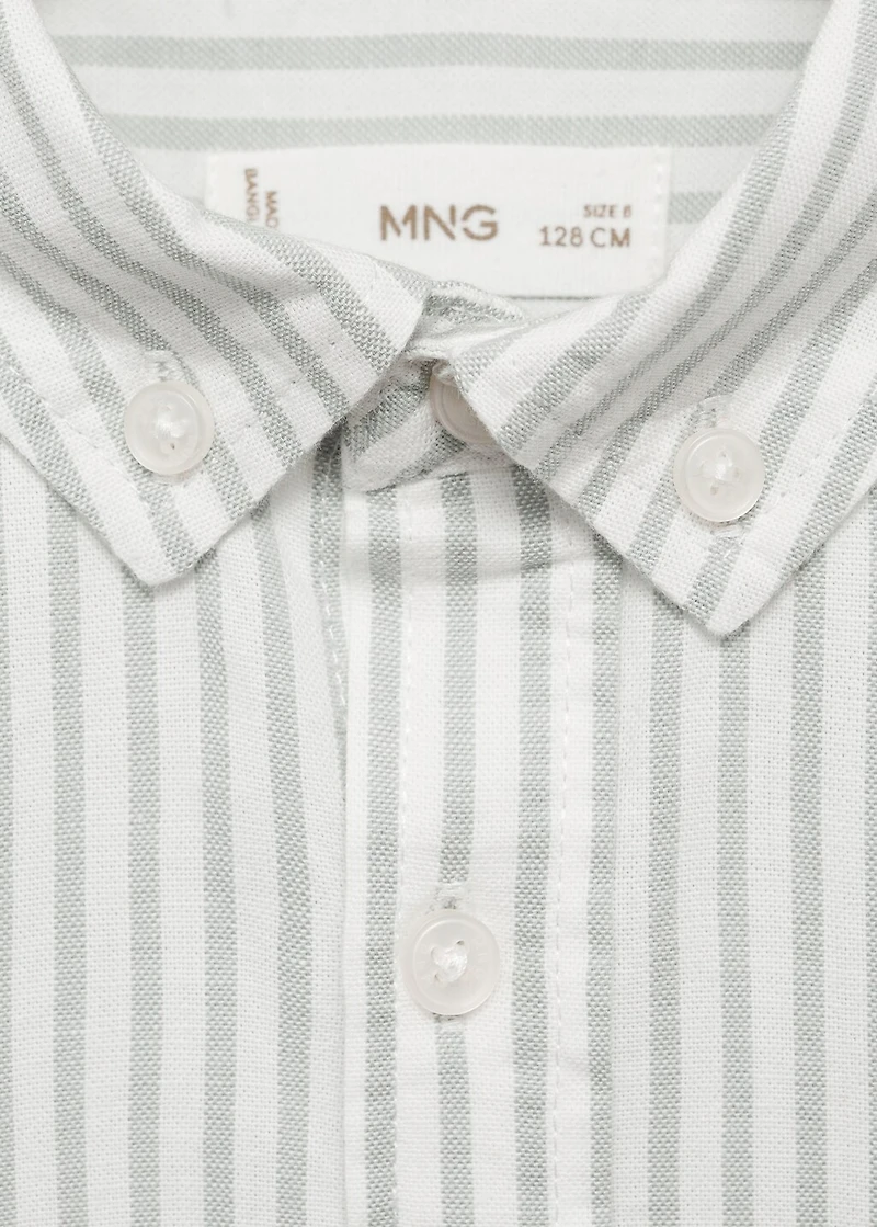 100% cotton Oxford striped shirt