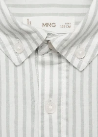 100% cotton Oxford striped shirt