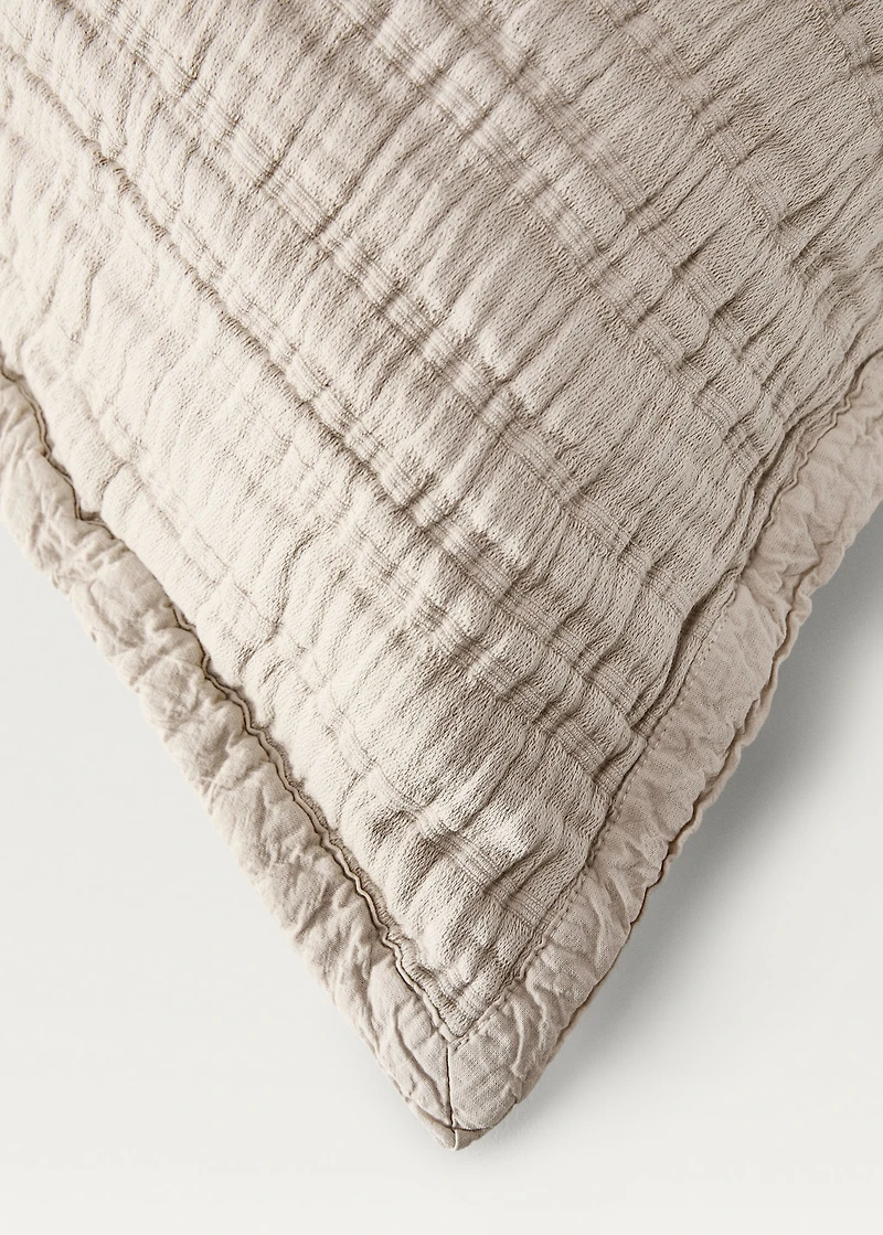 Cotton jacquard striped cushion cover 50x50 cm