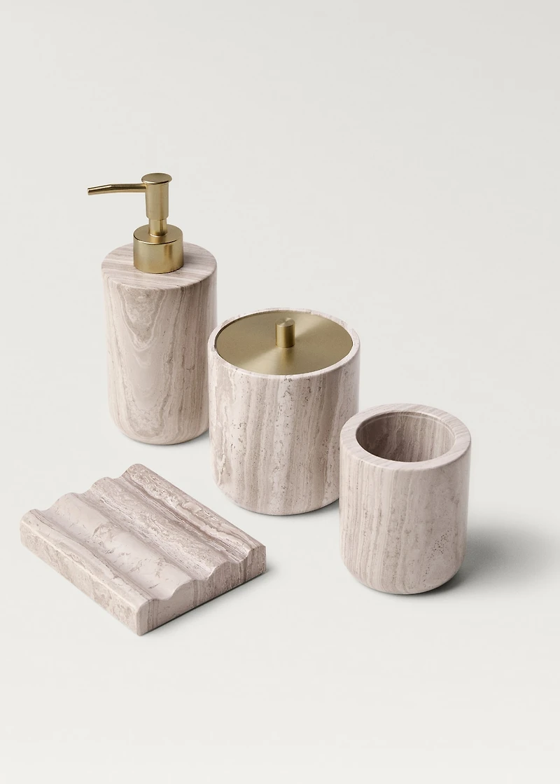 Marble bathroom glass