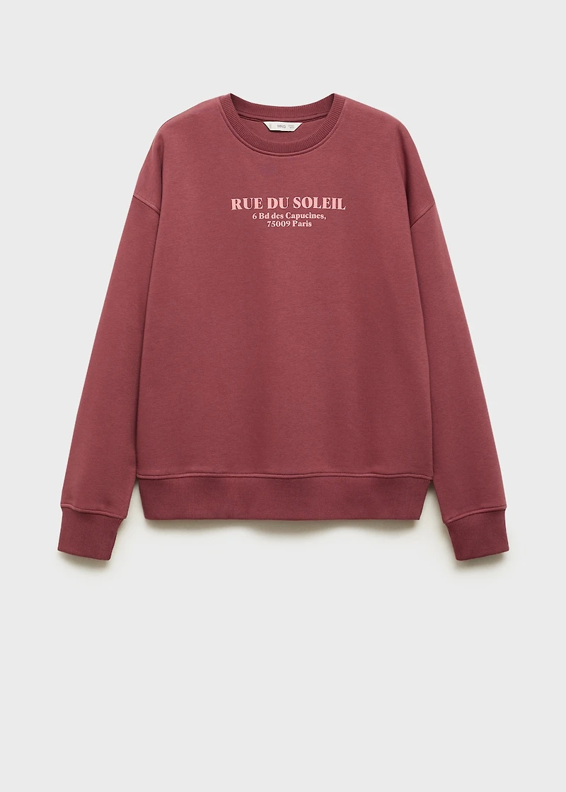 Message sweatshirt