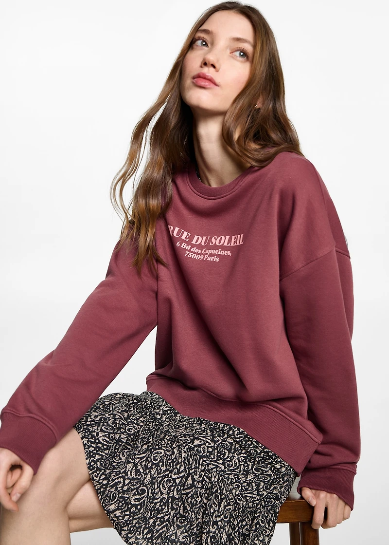 Message sweatshirt