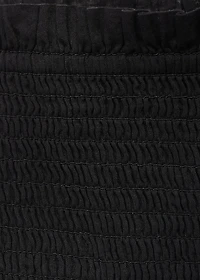 Gathered skirt with ruffles