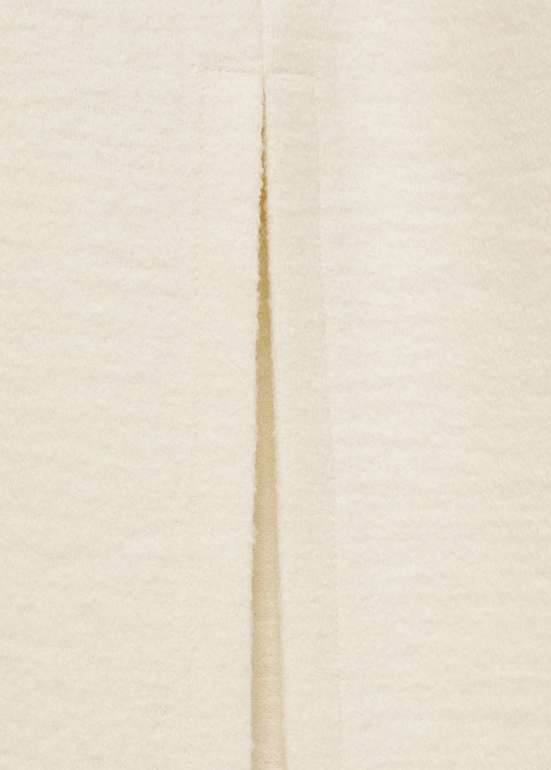 Wool-blend midi-skirt