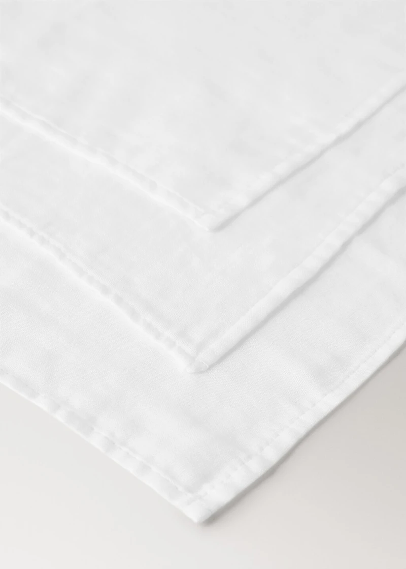 Plain cotton baby swaddle